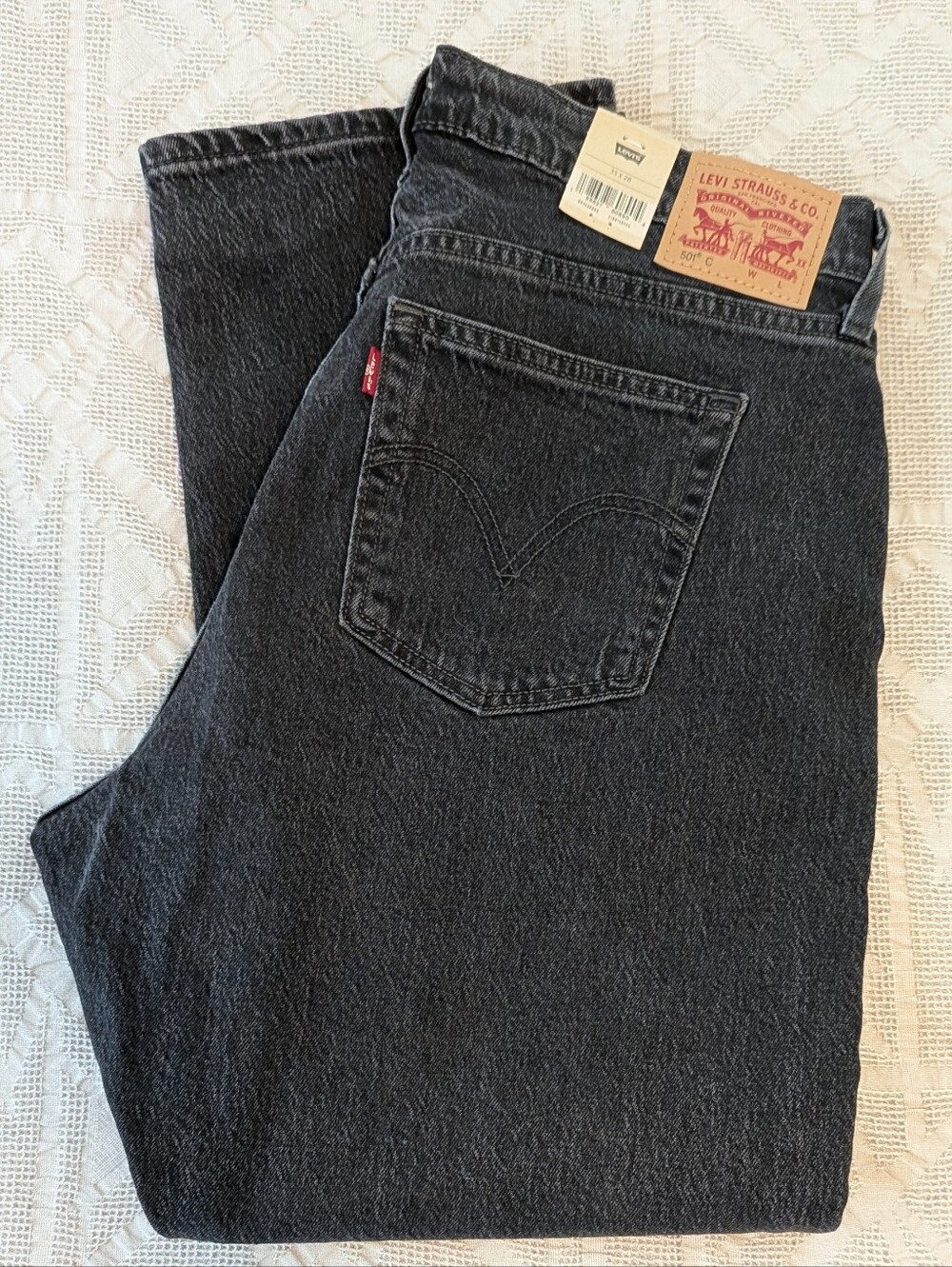 Levi's Black 501 Curve Jeans 33X28 - New with Tags